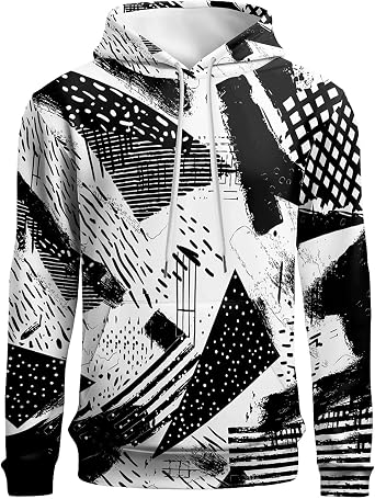 Unisex Hoodies, 3D Print Hoodie Graphic Pullover Hooded Sweatshirt Novelty Hoodies for Men, Women