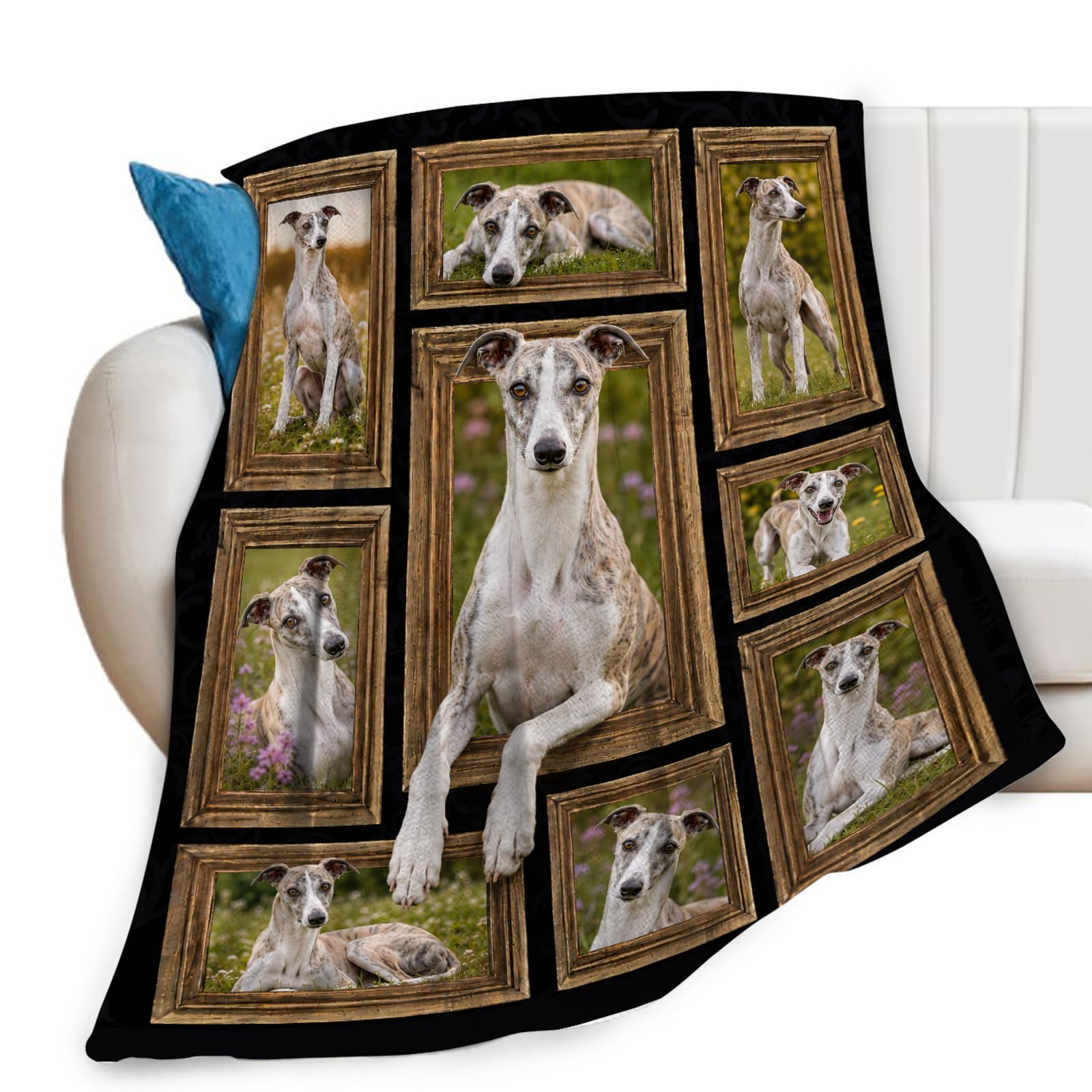 Mecowcm Whippet Dogs Throw Blanket Decor Gifts Stuff 40"x50"