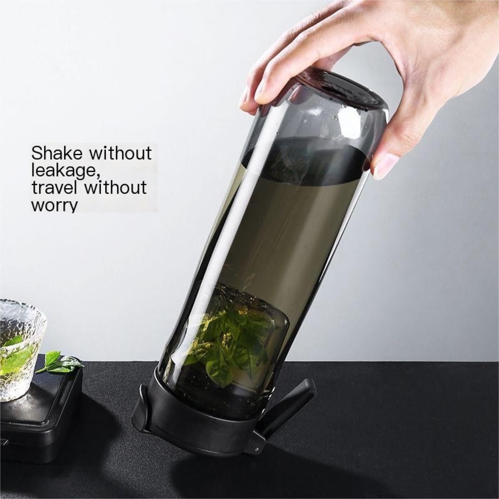 Borraccia Bottiglie d'Acqua Bottiglie d'Acqua Isolate da Viaggio Sfera Magica Tazza da tè Magnetica T Tazza d'Acqua Sportiva in plastica di Grande capacità(White,7.5 * 8.8 * 24CM(800ML)_1)