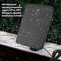 Vista 5 de Cargador solar para exteriores con panel solar de 4 W 5 V con soporte ajustable de 360 grados, impermeable IP65 para cámara de seguridad Blink