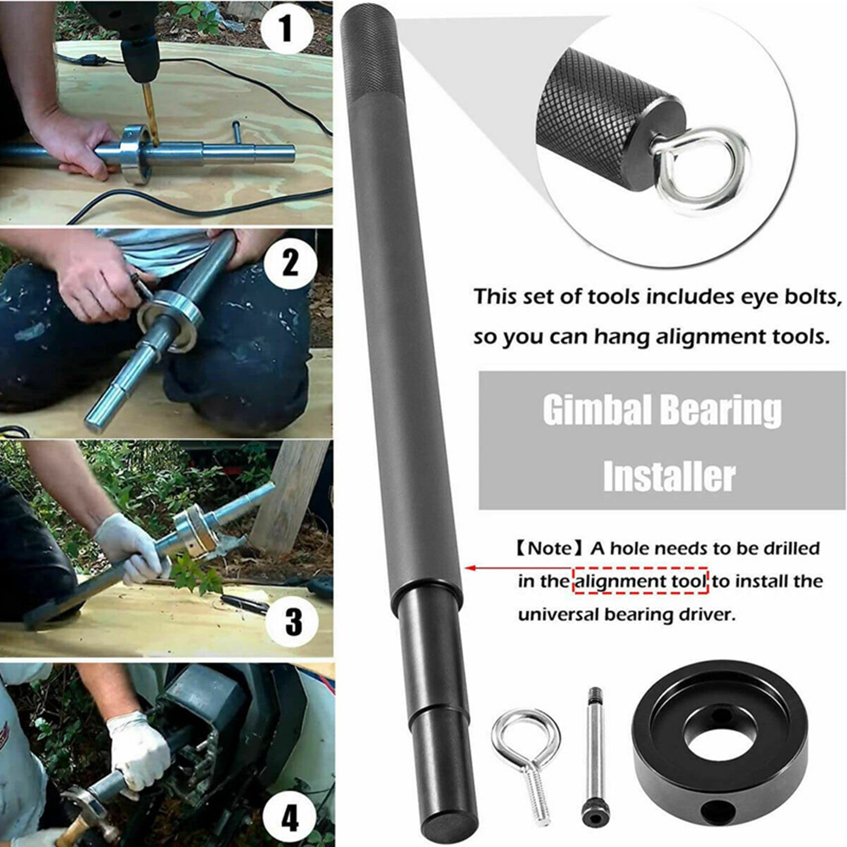 FüR Mercruiser Alpha Alpha 1, MR, OMC Gimbal Bearing Puller/Remover und Bearing Installer