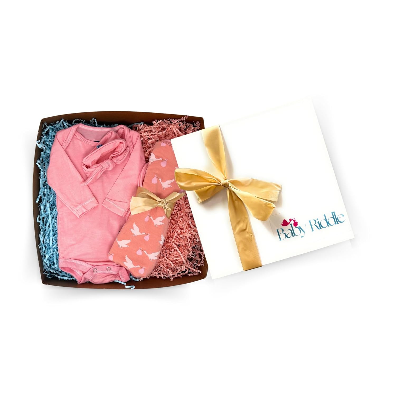 Gender Reveal Gift Box for Newborns – Baby Essentials for Boy or Girl | Perfect for Gender Reveal Gifts and New Baby Gift Sets (Girl, Newborn)