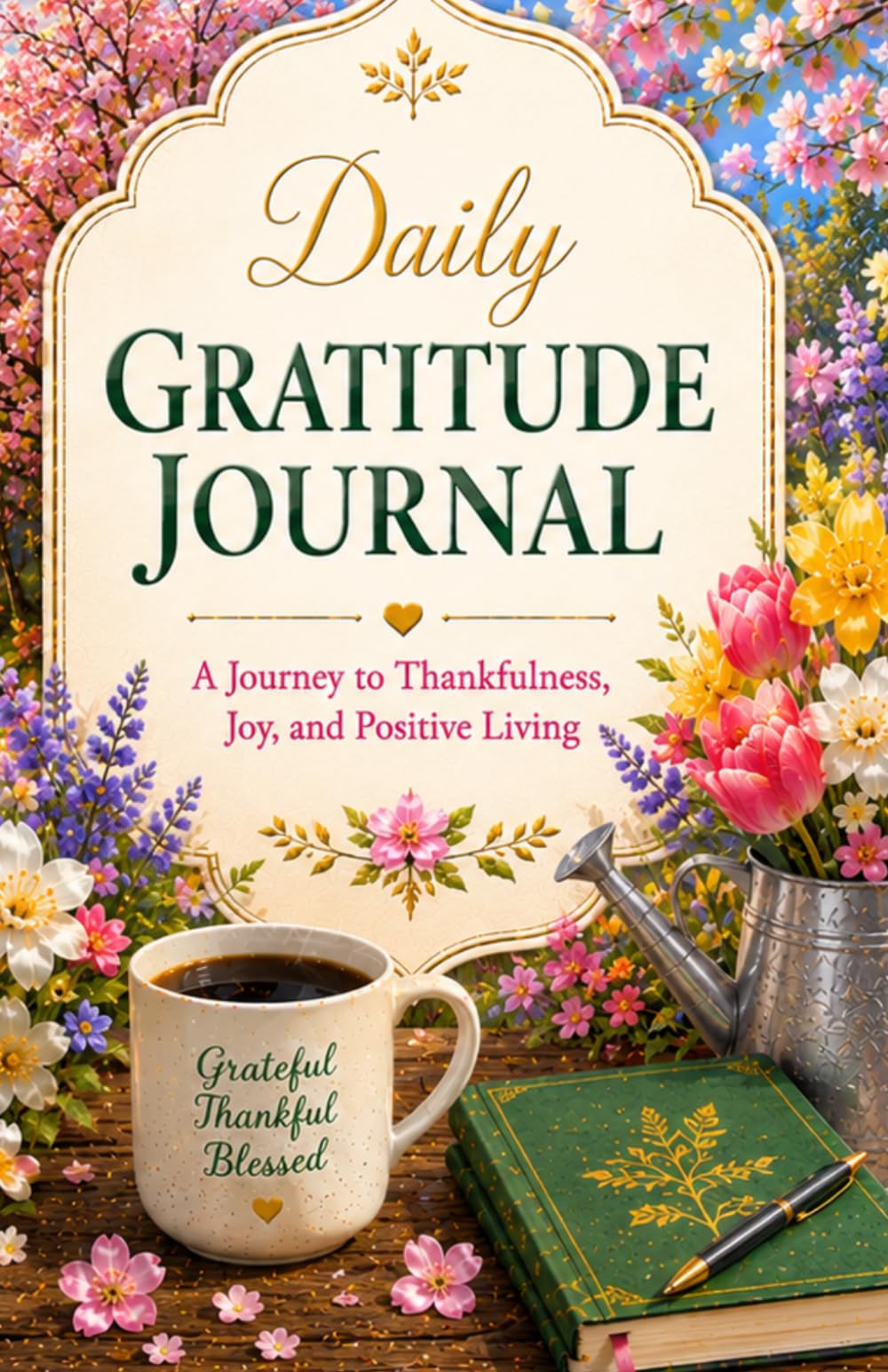 The 5-Minute Gratitude & Motivation Journal: Spring Edition: A 90-Day Journey of Gratitude, Positive Thinking, Inspirational Quotes, Daily Affirmations, Goal Setting, Self-Care, and Personal Growth