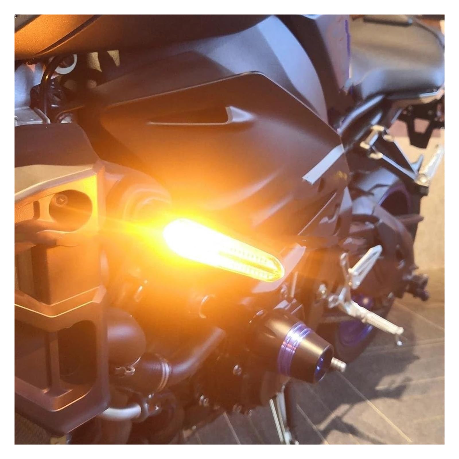 Indicatore Direzione Anteriore per Yamaha MT07 per Tenere 700 XJ6 FZ6 MT09 per Tracer 900 MT10 MT03 FZ25 Luce di Direzione Posteriore A LED Lampeggiante per Moto