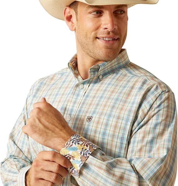 ARIAT Camicia Uomo Gery Classic Fit, bianco, M
