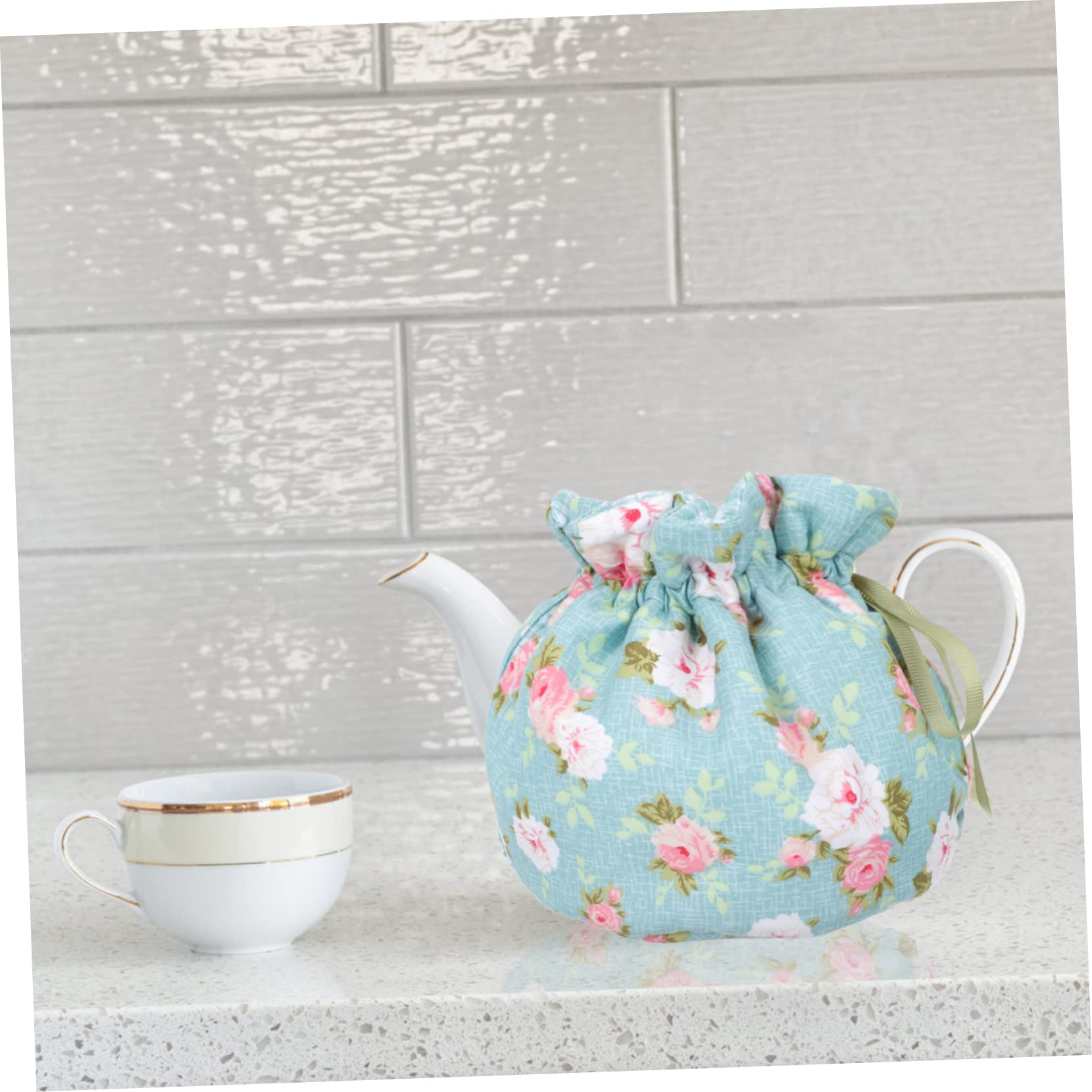 Cabilock 3pièces Housse De Théière Coton Imprimé Couvre-théière Résistante à Usure Isolante pour Thé Chaud Et Accessoire De Cuisine Élégant pour Maison