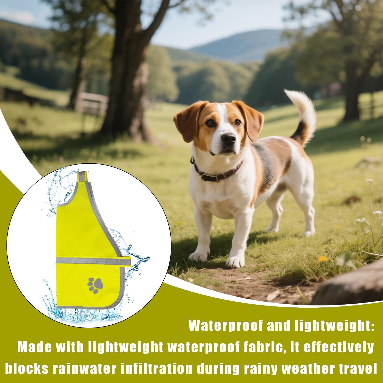 Gilet Di Sicurezza Cani Impermeabile Regolabile Per Taglie Piccole Medie