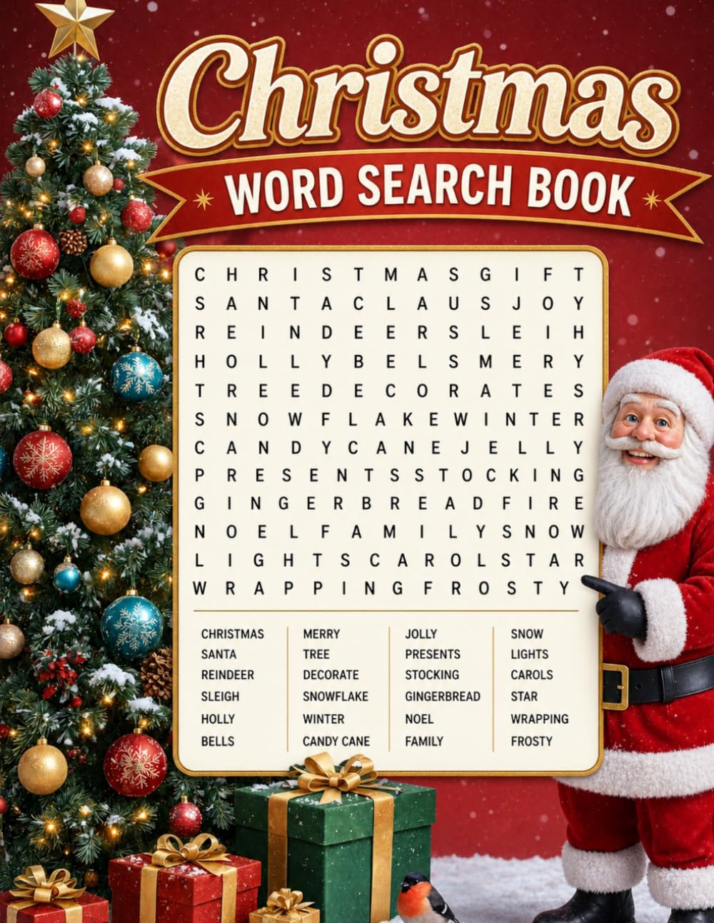 christmas word search book: A Merry Collection of Christmas Word Search Puzzles for All Ages