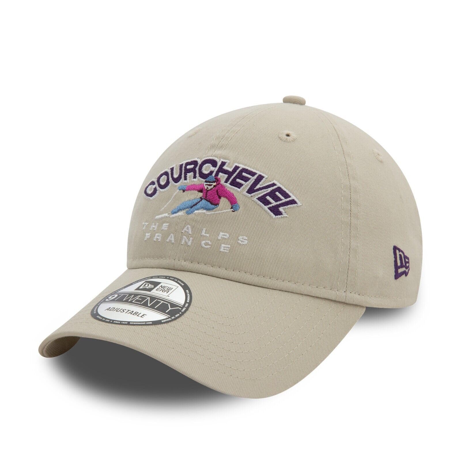 New Era Adult's 9Twenty Branded Baseball Cap Hat Light Beige
