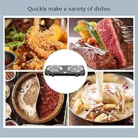 Vista 6 de Compact and Portable Countertop Burner- Countertop Single Coiled Burner 1000 Watts Electric Hot Plate Temperature Controls Black