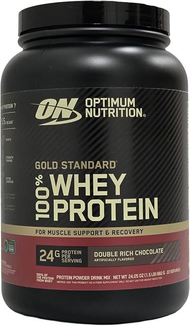 Optimum Nutrition 100% Gold Standard Whey, 1.5Lb Double Rich Chocolate