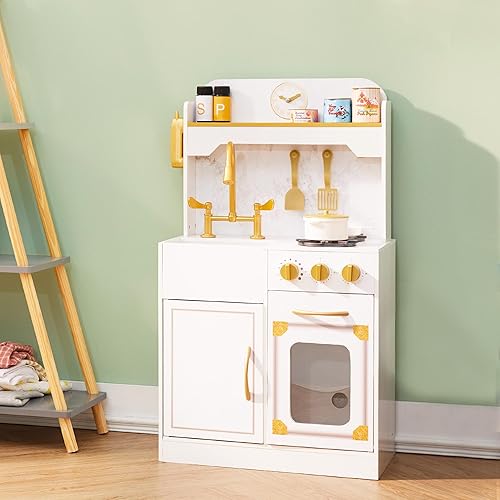 Miniatura 8 de Teamson Kids Little Chef Memphis Play Kitchen, blancodorado