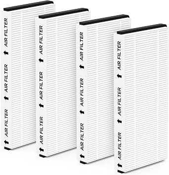 4 Pack FV10VE1 Air Filter Replacement Compatible with Panasonic Energy Recovery Ventilator FV10VE1, FV-10VE1, FV10VEC1, FV-10VEC1, FV10VEC2