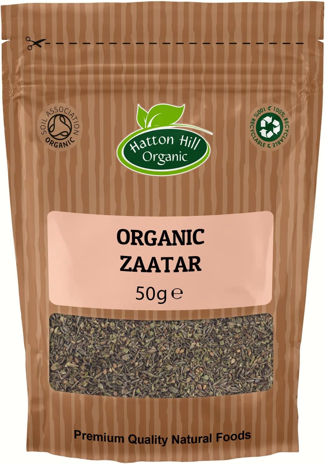 Organic Zaatar 50g (Zatar Zather Za'atar Spice Mix) by Hatton Hill Organic