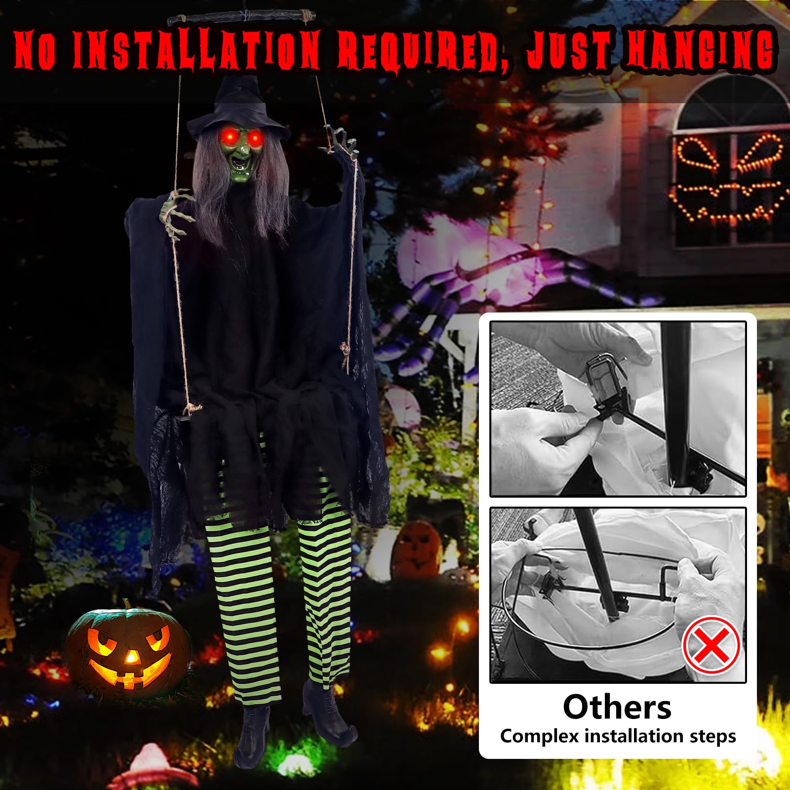 Spettro Senza Volto, Decorazione Animata, Grande - Foto 8