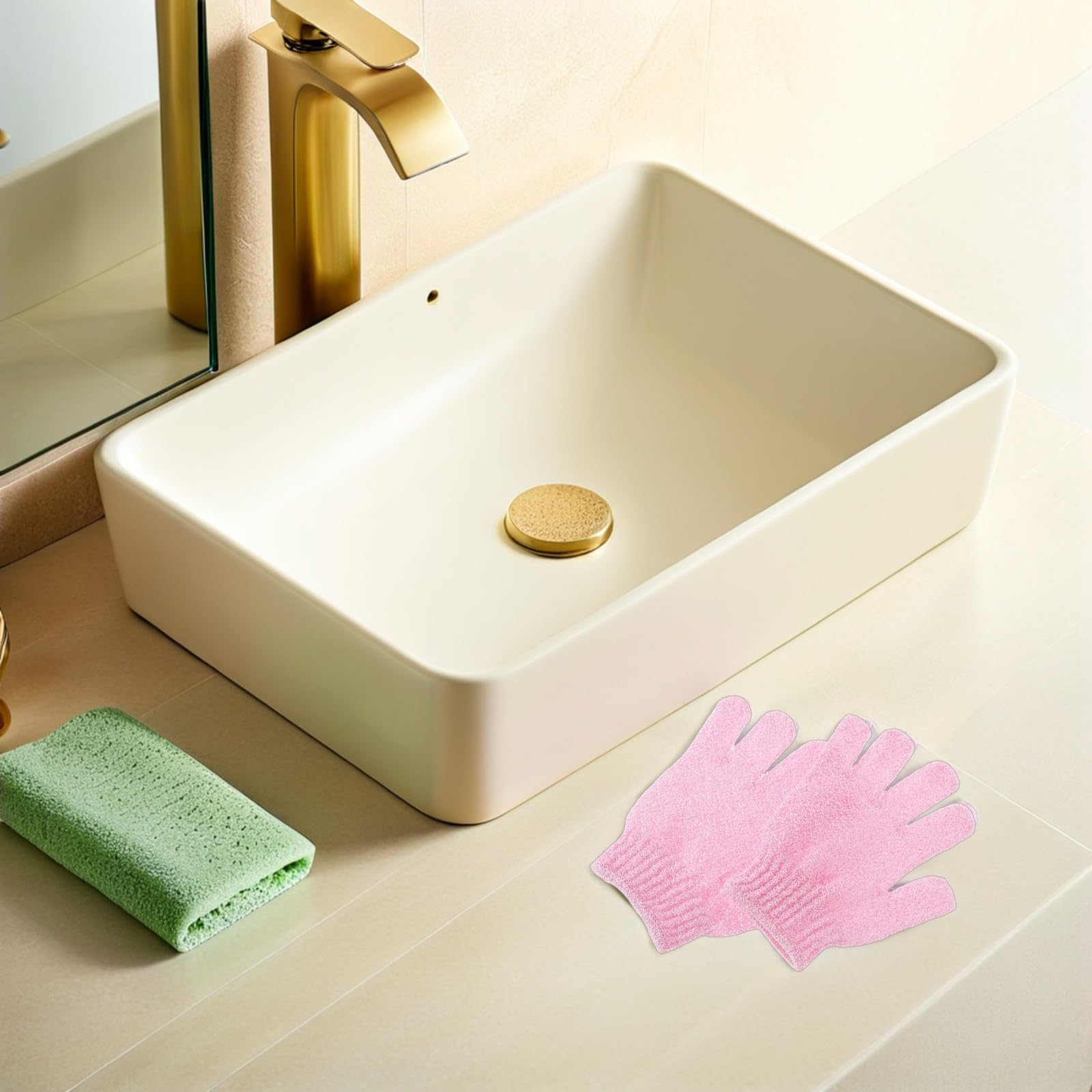 Angoily 16paia Guanti Esfolianti per Doccia da Guanti da Bagno per Scrub Corpo Guanto Esfoliante Bifacciale per Morta Accessori per Donna e Uomo