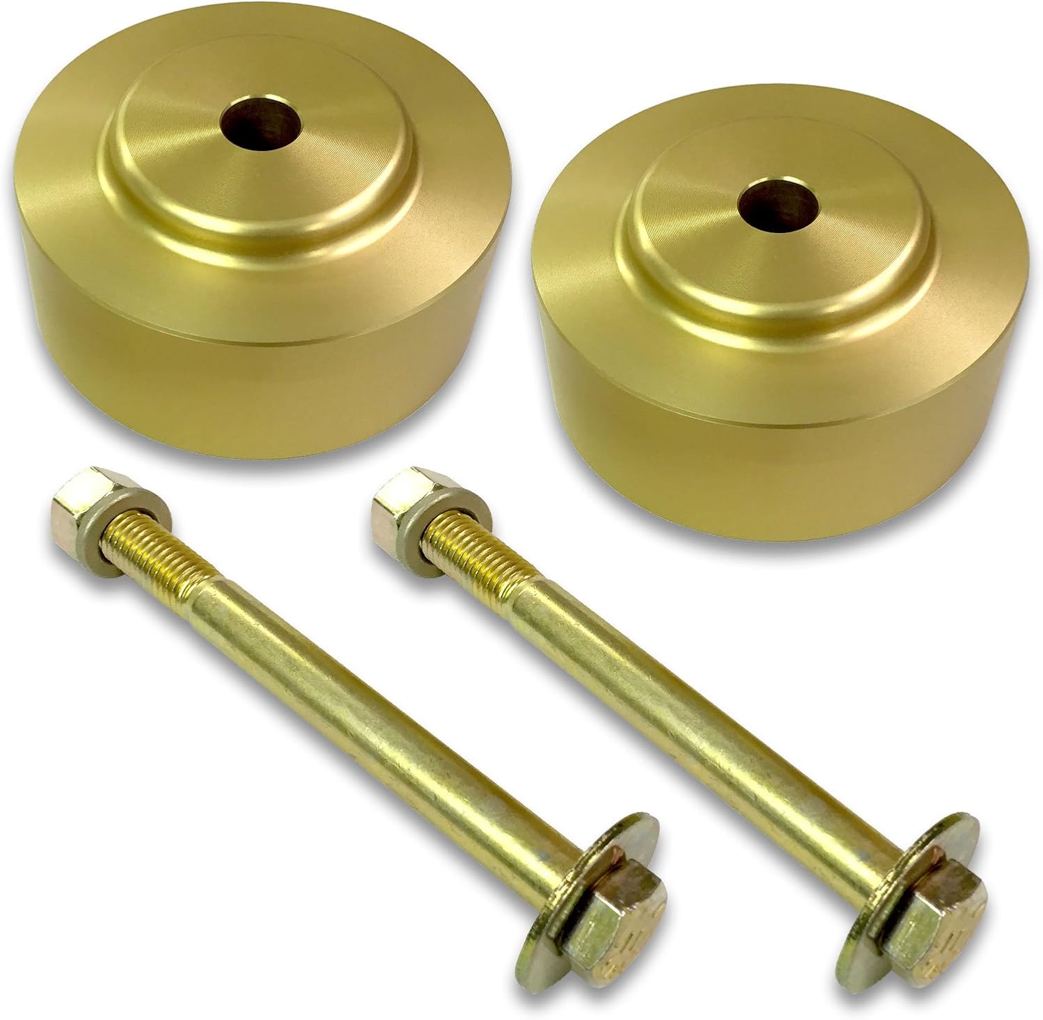 1-1/2" Lift Billet Aluminum Rear Coil Spring Spacer Set/Pair Compatible with Select 1963-1972 GM Trucks - Made in USA - Includes Grade 8 Hardware