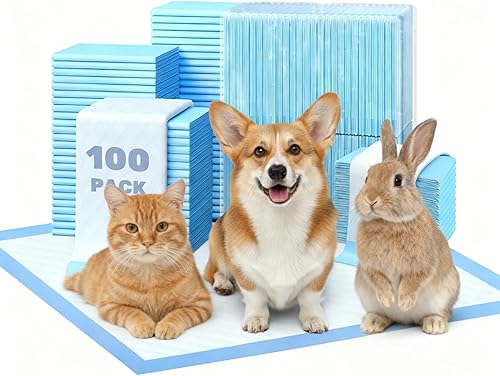 ScratchMe - Almohadillas superabsorbentes y resistentes al agua para entrenar a tu perro o mascota (paquete de 100 unidades, tamaño extrapequeño de