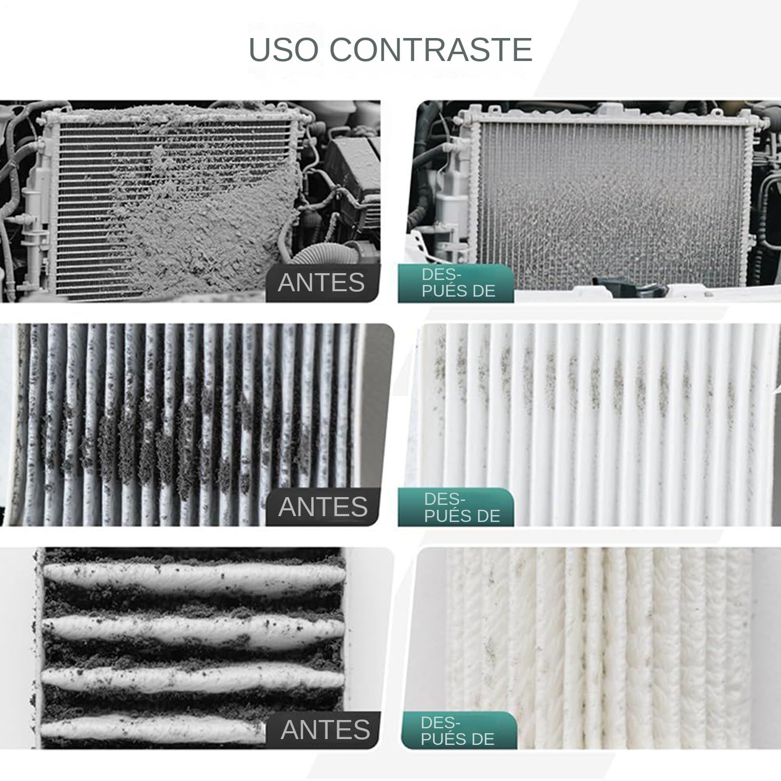 Varilla Limpiadora para Radiadores | Varilla Limpiadora De Radiadores - Soplador Preciso Antifugas con Rotación 180° para Coche Autocaravana HVAC AC Refrigerador
