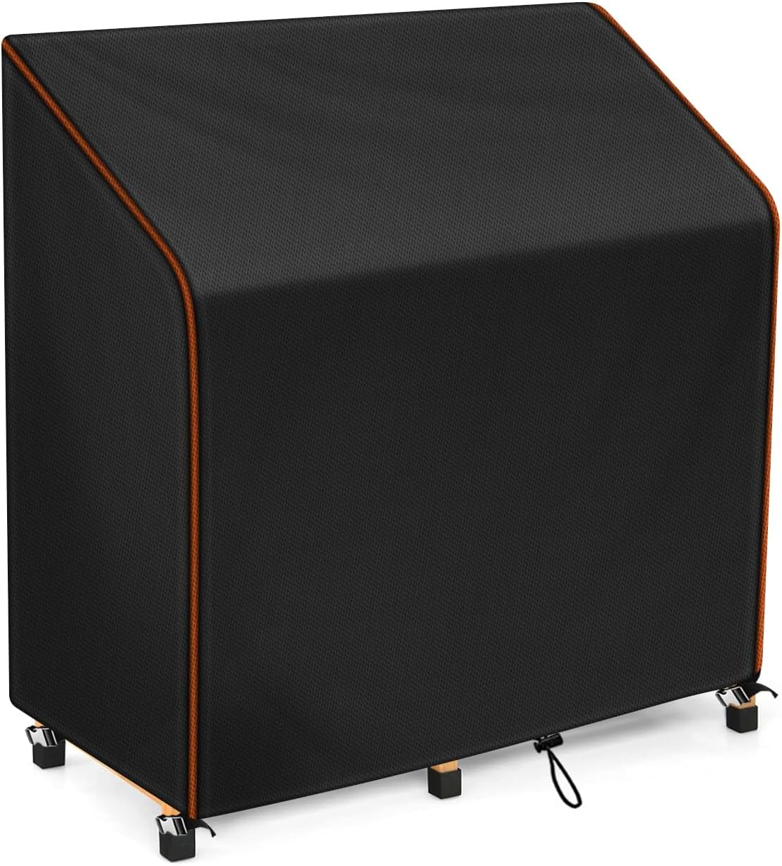 Potting Bench Table Cover, 420D Oxford Kitchen Cabinet Covers Outdoor Waterproof Protective Garden Storage Cabinet with Potting Bench Dustproof Cover 45"L X 20"W X 48"H,Black