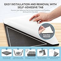 Vista 4 de Paneles de espuma a prueba de sonido de 2 pulgadas, paquete de 24 paneles acústicos insonorizados con adhesivos, espuma absorbente de sonido