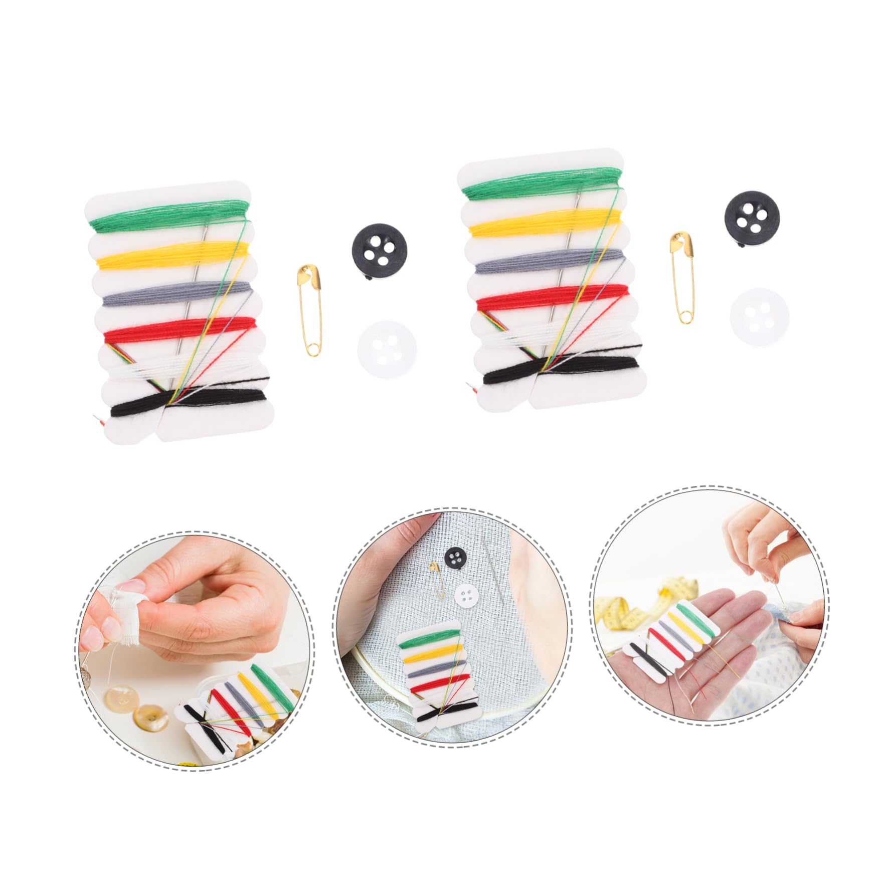SHINEOFI 300confezioni Kit Da Cucito Portatile Ago e Filo Per Viaggi e Hotel Completo Di Strumenti Per Cucire Per Emergenze