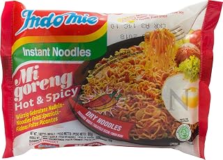 Indomie Mi Goreng Instant Noodles, Halal Certified Stir Fry Ramen Original Flavor, 30 Pack
