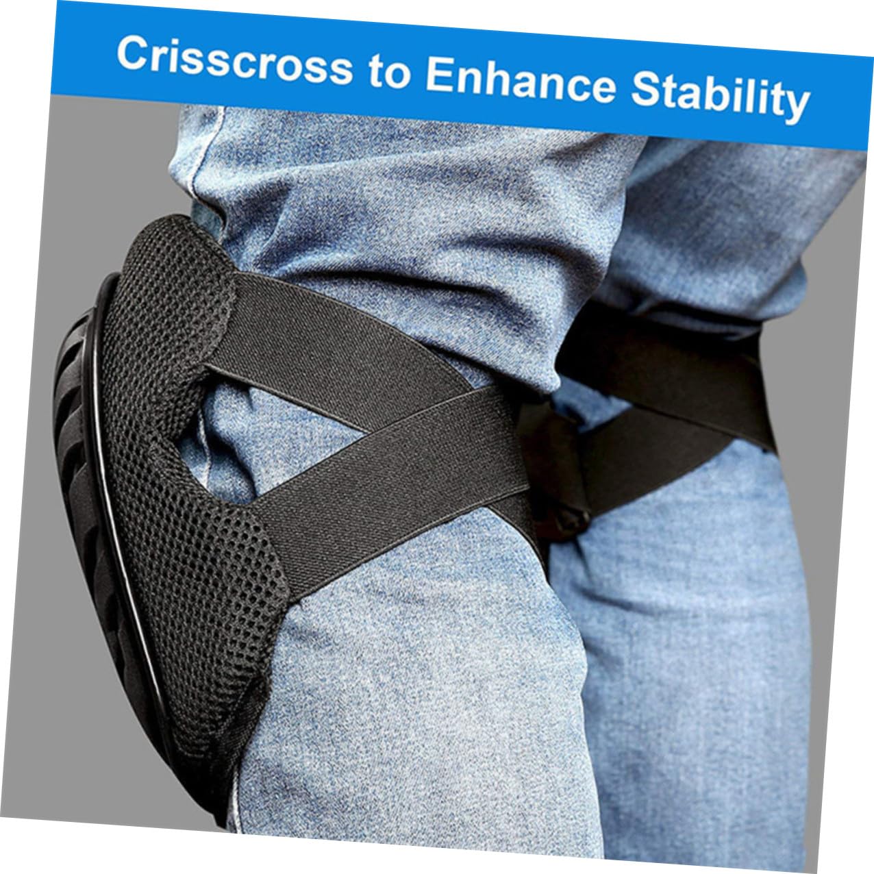 SOLUSTRE Hard Shell Knee Pads Protective Work Kneepads with Wear-resistant Hard Caps Support for Gardening Construction Labor 1 Pair Ergonomic Kneeling Brace