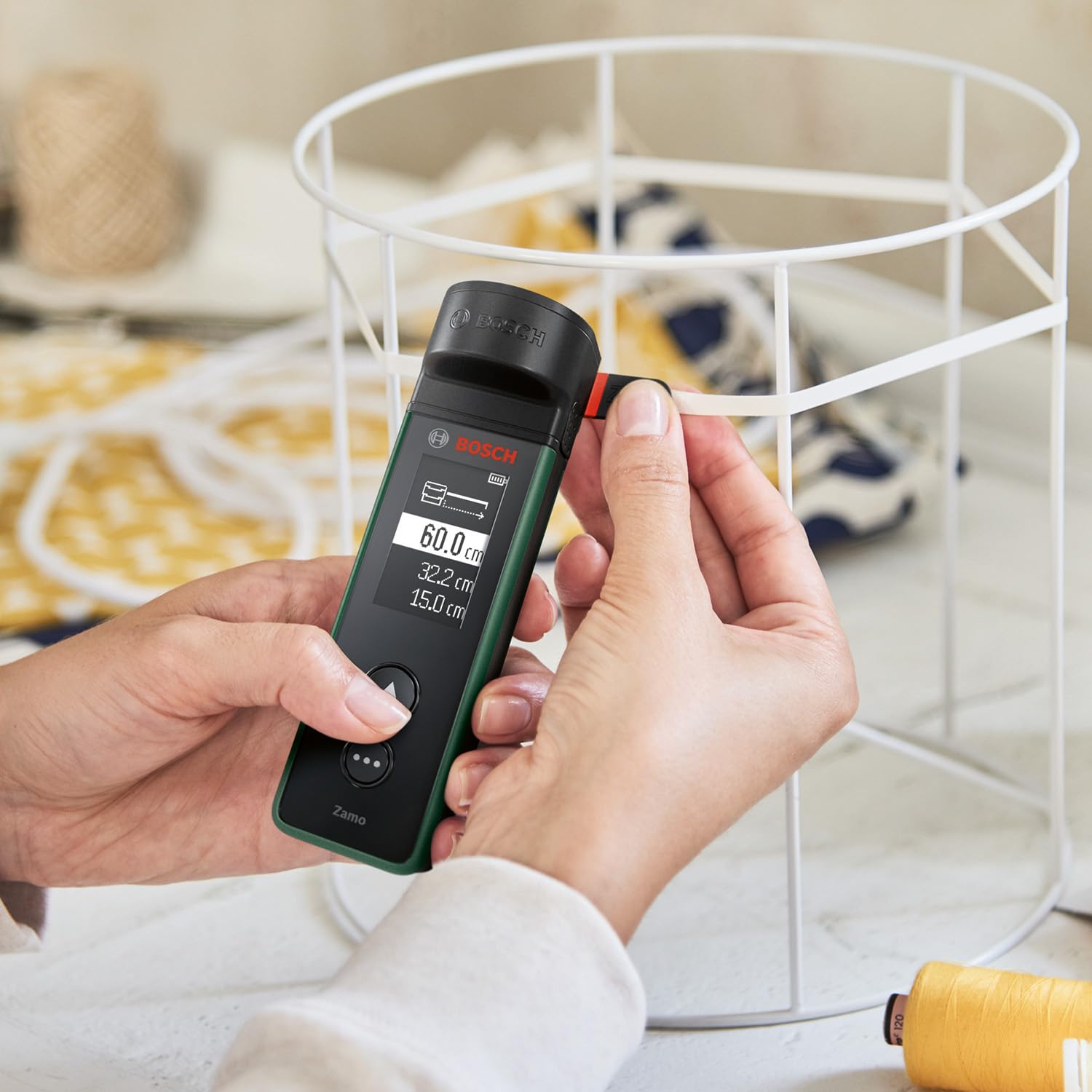 Bosch Adapter taśma pomiarowa do dalmierza laserowego Bosch (osprzęt do modelu Zamo 4. generacji, umożliwia precyzyjny pomiar krótkich odległości oraz obiektów wolnostojących, opakowanie kartonowe)