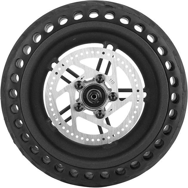 Electric Scooter Rear Tire Replacement, Electric Scooter Explosion-proof Wheel Hub Tyre Set Replacement Parts for Xiaomi Mijia M365
