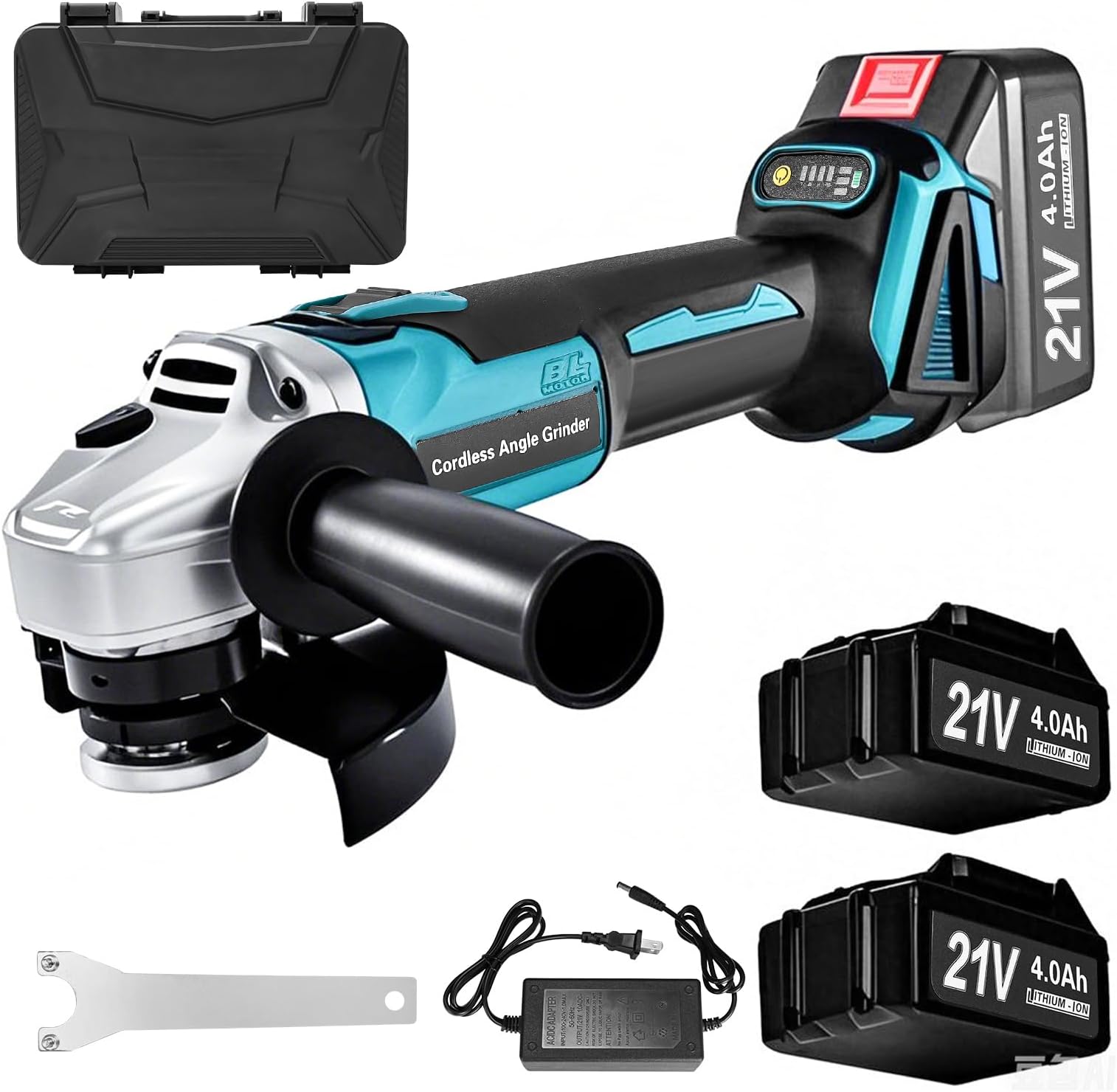 Aslsouti Cordless Angle Grinder for Makita 21V Battery, Power Grinder ...