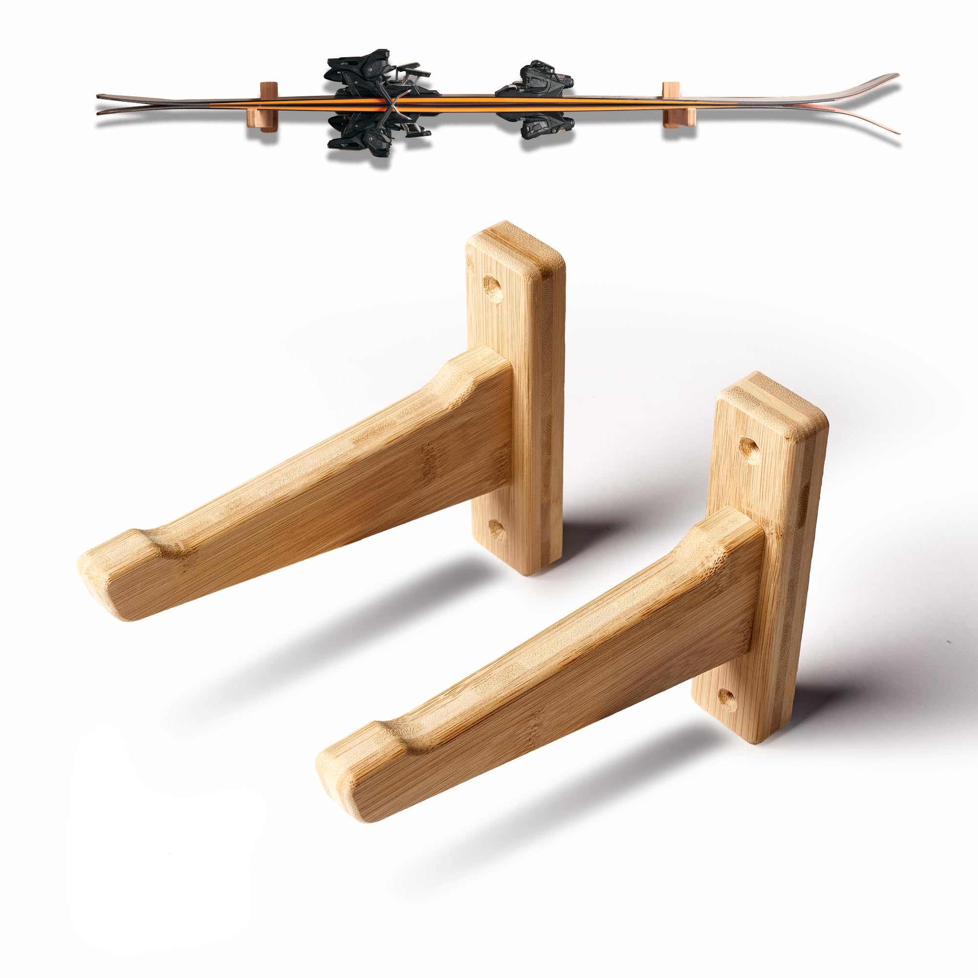 Vagabond Racks Ski Hangers for Wall, Ski Holders for Wall, Ski Mount Wall, Ski Holder Wall Mount, Ski Rack Wall Mount, Ski Storage Rack Wall Mount, Wall Ski Rack (Single Ski)