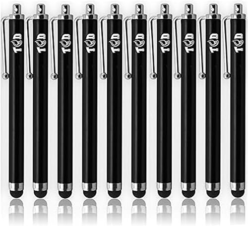 TCD - Juego de 10 pantallas táctiles universales capacitivas de alta precisión, color negro