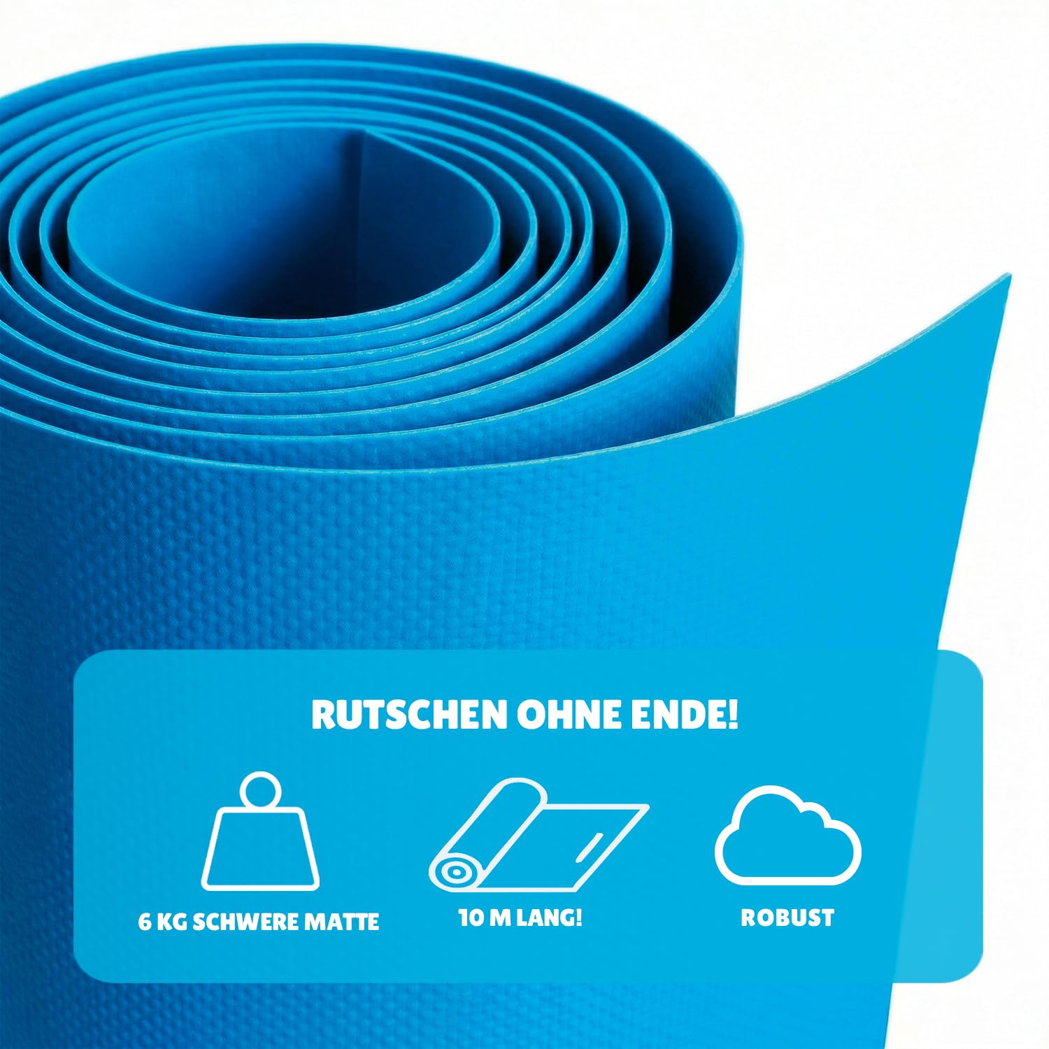 XXL Riesige Wasserrutschmatte 10 Meter Slip'n Slide Bauch Rutscher Wasserspiel im Freien