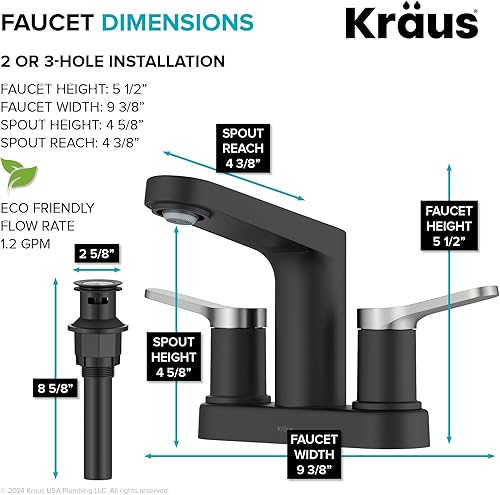 Miniatura 67 de KRAUS Indy - Grifo de baño con sensor sin contacto con caja de control y mezclador de temperatura en acero inoxidable sin manchas, KSB-10001SFS