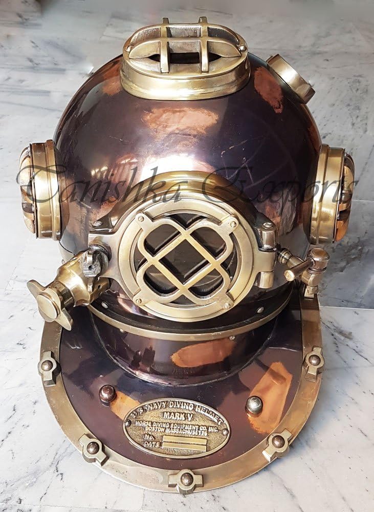 Nautical Scuba Diving Helmet Wearable Divers Diving Helmet Antique Finish Deep Sea Helmet