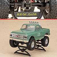 Vista 7 de Soporte de coche RC para AX24, SCX24 Crawler, 1/24 RC soporte de exhibición de coche para FCX24, FCX24M, CR18P, Axial SCX24 C10 Deadbolt JLU B-17 3