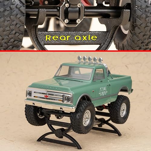 Miniatura 7 de Soporte de coche RC para AX24, SCX24 Crawler, 124 RC soporte de exhibición de coche para FCX24, FCX24M, CR18P, Axial SCX24 C10 Deadbolt JLU B-17