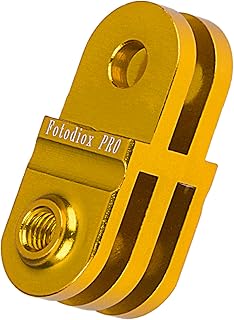 Fotodiox GoTough Gold Extender Arm â€“ Metal Straight Extension Arm Compatible with GoPro HERO3, HERO3+, HERO4, HERO5, HERO6, HERO7 2-Prong Mounting System Pro