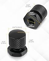 Vista 6 de Tuercas de asiento individuales negras, tuercas de montaje de asiento individual compatibles con Harley Davidson 1997-2024 Touring Street Glide Road