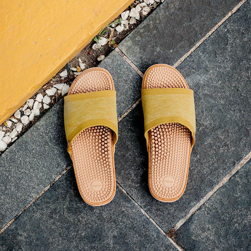 Revs - Maree - Reflexology Massage & Acupressure Sandals, With a Knit Upper. Relieve Plantar Fasciitis, Help Joint Pain, Improve Energy. Shock Absorbing Sole & Arch Support2