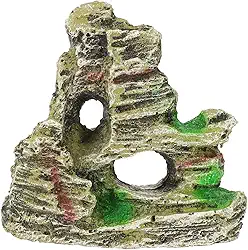 Ornamento de vista da montanha, decorações de tanque de peixes, jardim ornamental de resina, para decoração de paisagem de aquário terraços jardins e varandas, 1 × 10 × 5,5 cm