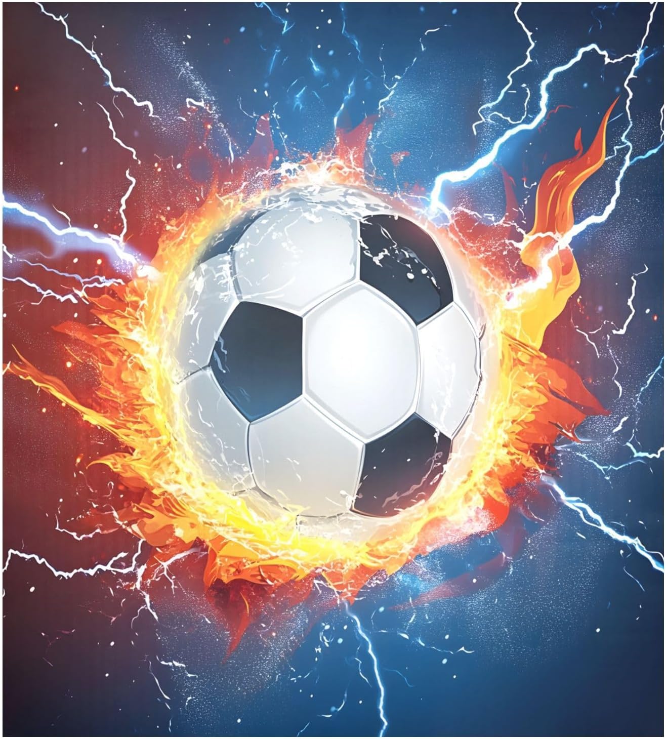 Dishwasher Magnet Cover Large Magnetic Stickers Soccer Fire Lightning Front Dishwasher Cover Reusable Decal for Home Kitchen Refrigerator Decorative Lid Washing Machine Laundry