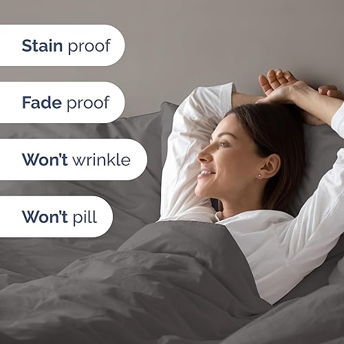 Miniatura 5 de Juego de funda de edredón Queen, extra suave, Queen de 90 x 90 pulgadas con 2 fundas de almohada, fácil cuidado y no se decolora, con cierres de