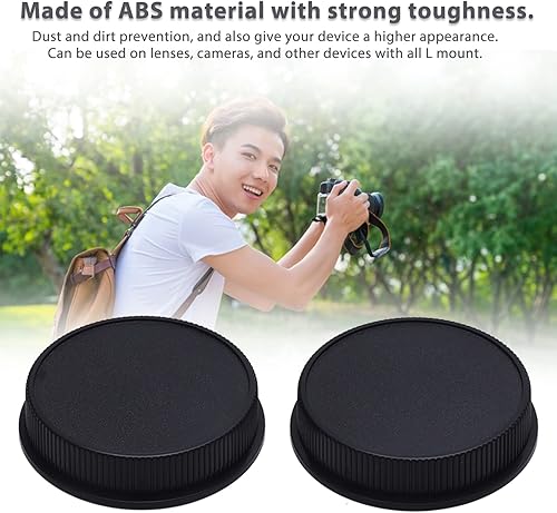 Miniatura 3 de Lente trasera de la cámara, 2 unids L Mount cámara trasera lente protectora cubierta de lente trasera para cámaras SL T