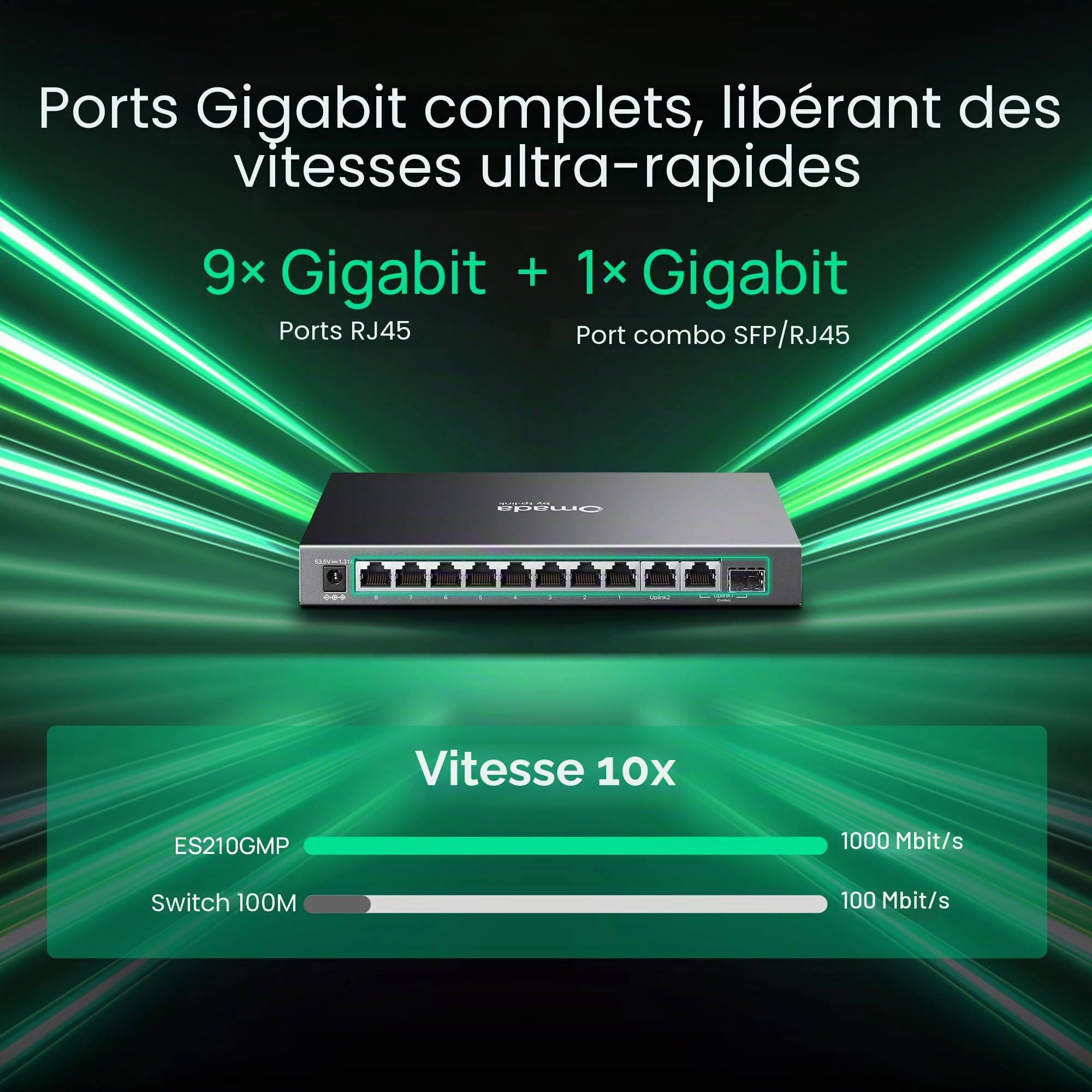 TP Link TP Link Omada ES210GMP V1 PoE 123 W