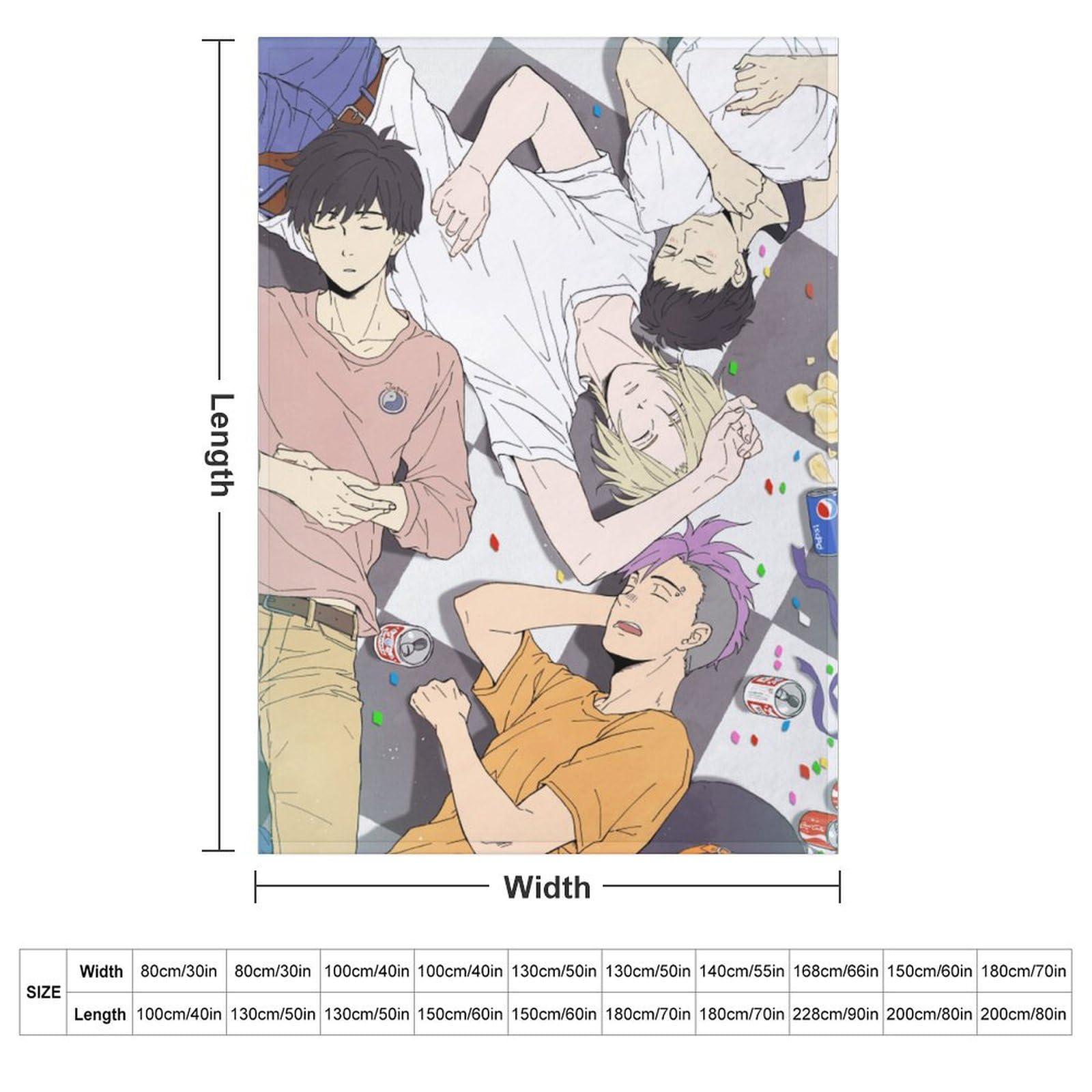 Amazon｜毛布 シングル Banana Fish バナナフィッシュ A英 奥村 英二