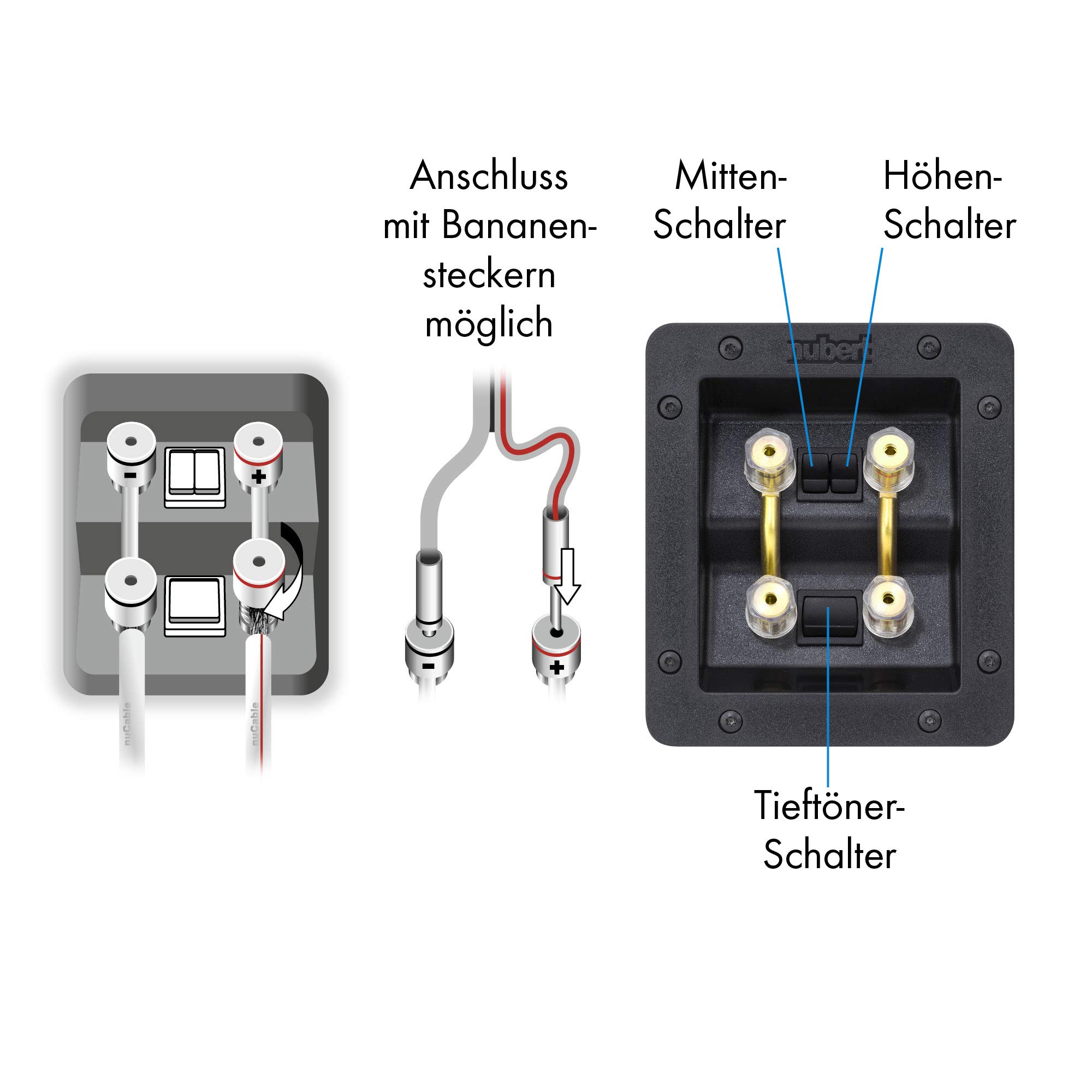 Nubert nuVero 170 | Rot/Schwarzer Standlautsprecher | 1 Stück High End Standlautsprecher | Lautsprecher für Stereo | HiFi Qualität auf höchstem Niveau | Passive Standbox mit 4 Wegen Made in Germany