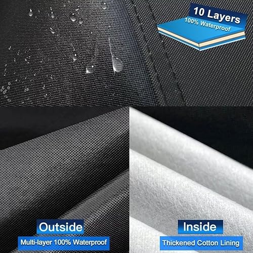 Miniatura 9 de Funda de automóvil SUV de 10 capas para Toyota FJ Cruiser (2006-2017), impermeable para todo tipo de clima, cubierta completa para exteriores,
