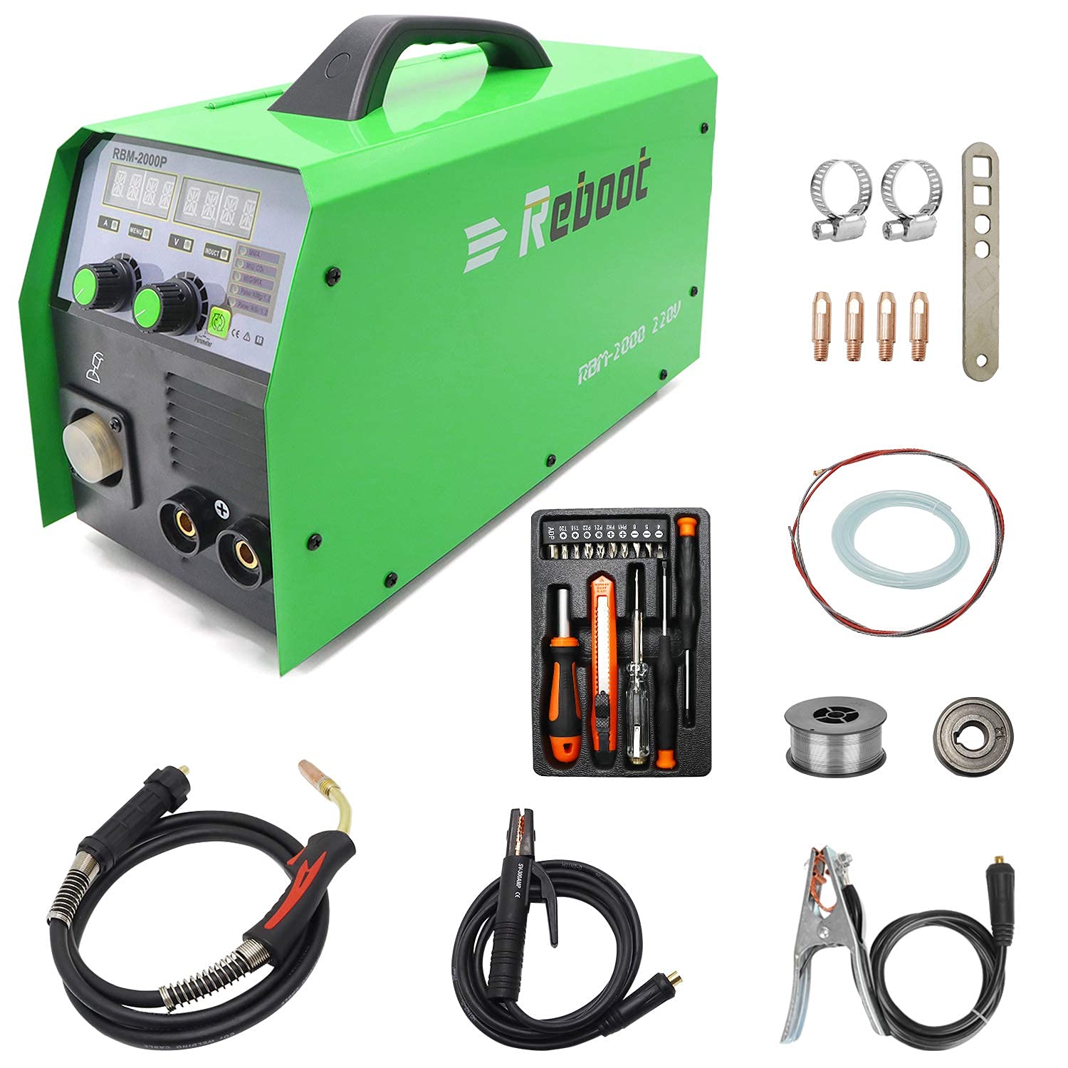 Buy Reboot Aluminium MIG Welder 200A 220V 5 In 1 Multiprocess Welder